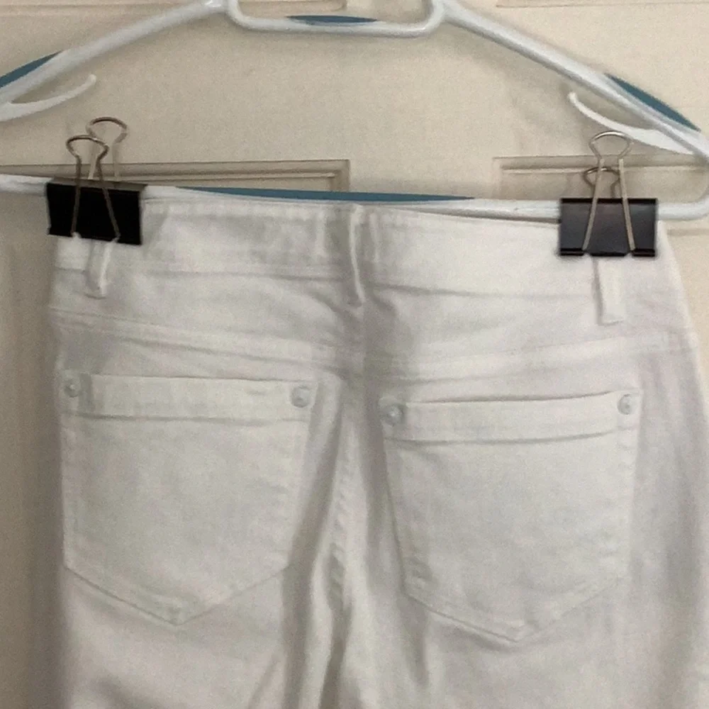 J Jill Denim Authentic Fit Slim Ankle White Jeans Pants 0 Petite 0P - Picture 2 of 9